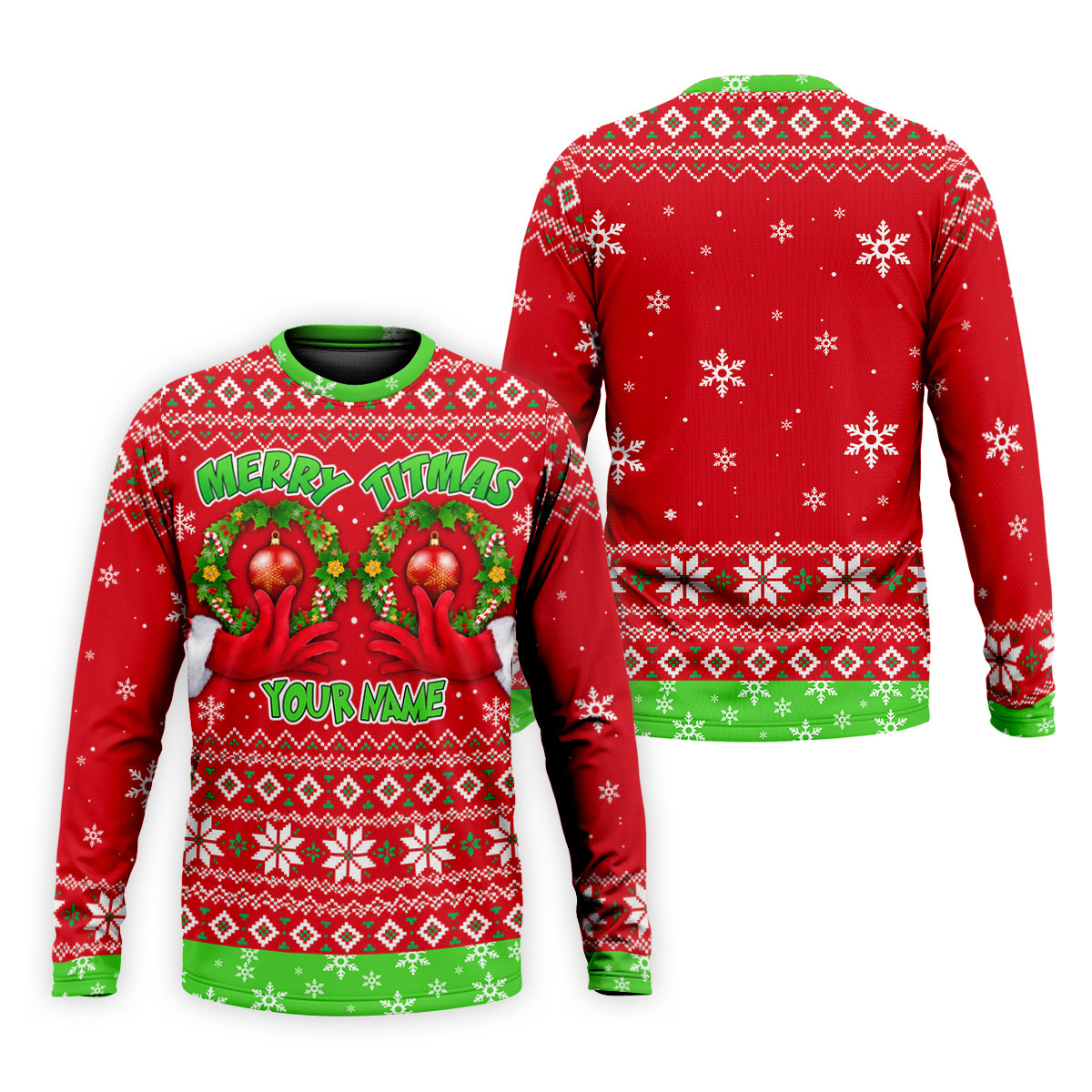 Custom Name Merry Titmas Polo Shirt, Christmas Golf Shirt For Men, Mens Golf Apparel