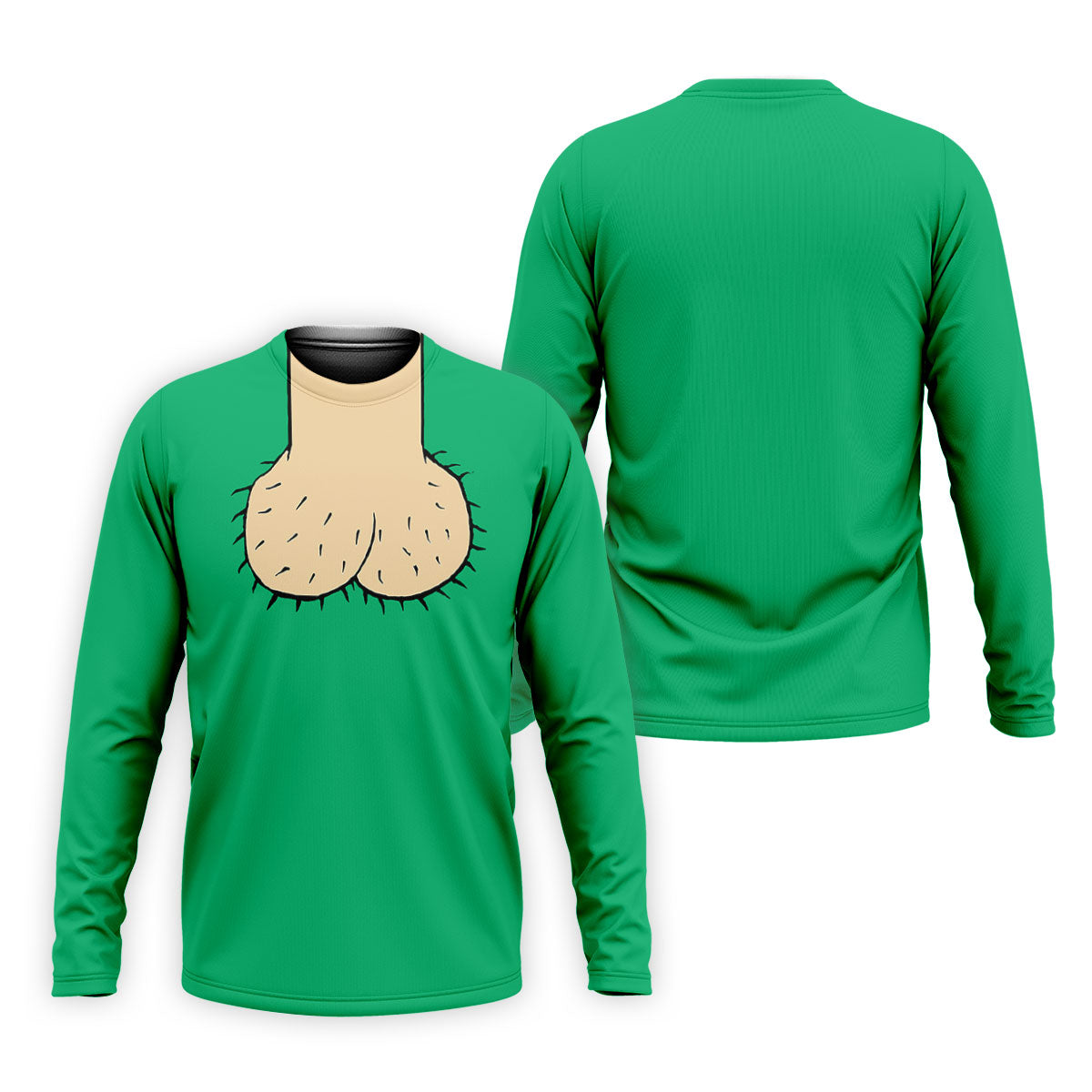 Green Funny Dickhead Faux Chest Golf Shirt, Men's Golf Shirt, Mens Polo Shirts