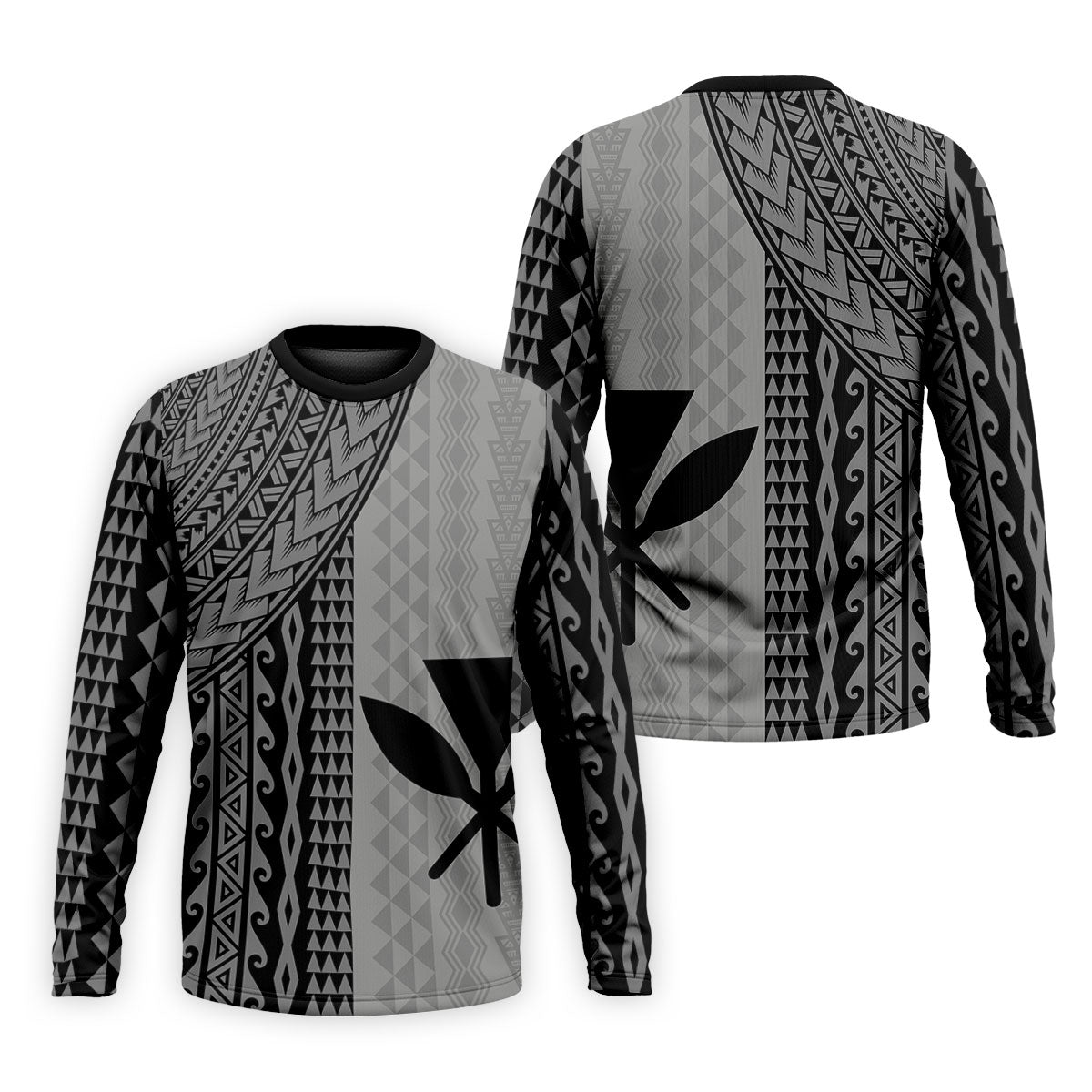 Polynesian Tribal Pattern Vintage Golf Shirt, Hawaiian Golf Shirt, Polo Shirts For Men