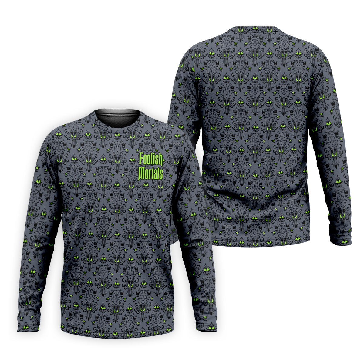 Foolish Mortals Haunted Halloween Polo Shirt, Printed Golf Shirts, Golf Apparel For Men