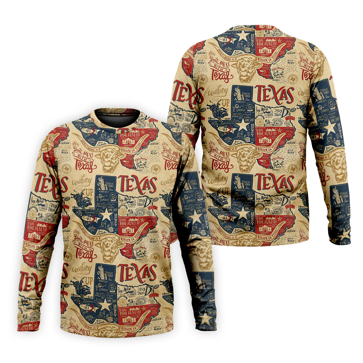 Don't Mess With Texas Western Theme Old West Golf Tops For Men, Polo ShirtFor Men, Golf Shirts For Men