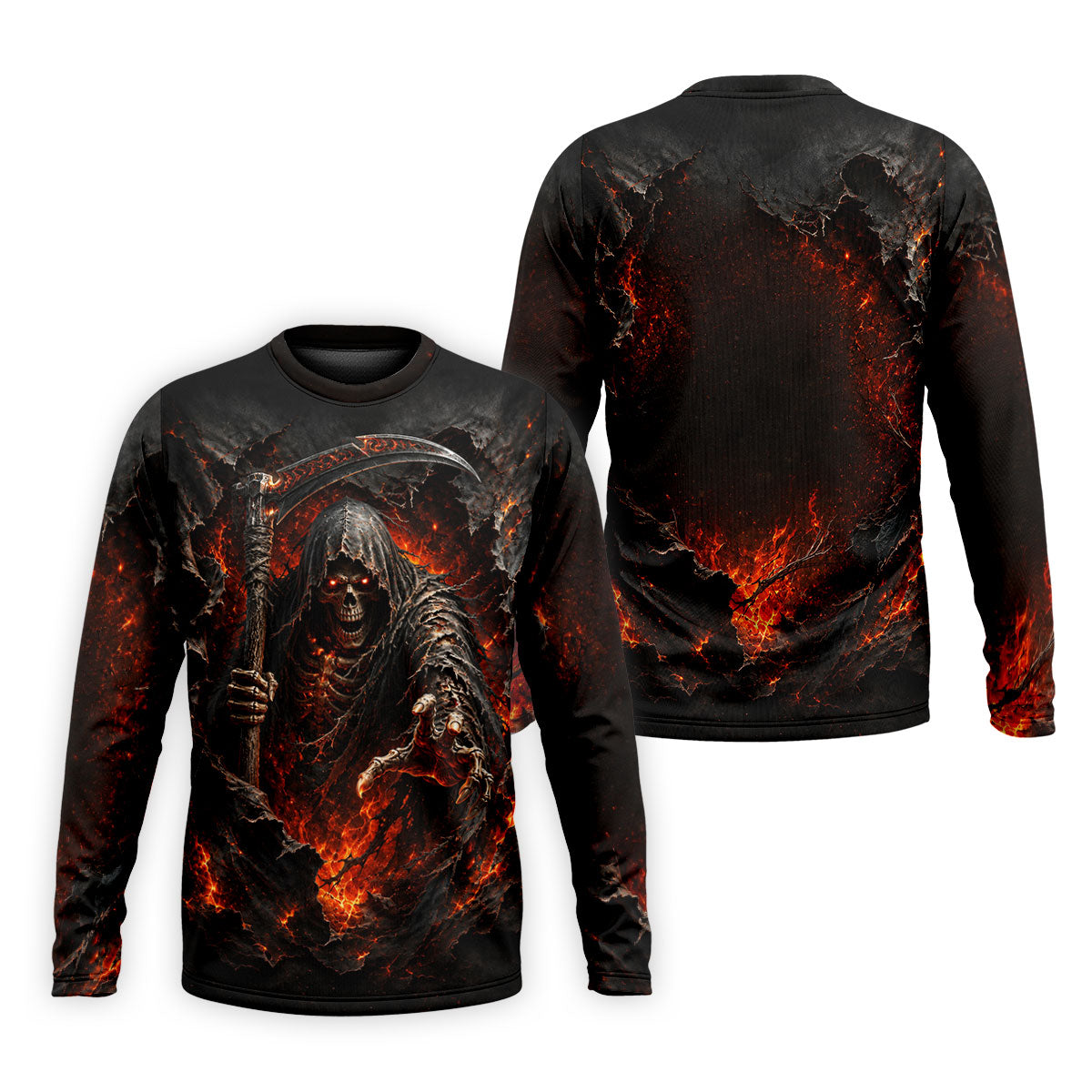 Halloween Grim Reaper Horror Character Polo Shirt, Mens Golf Shirts, Golf Apparel For Men