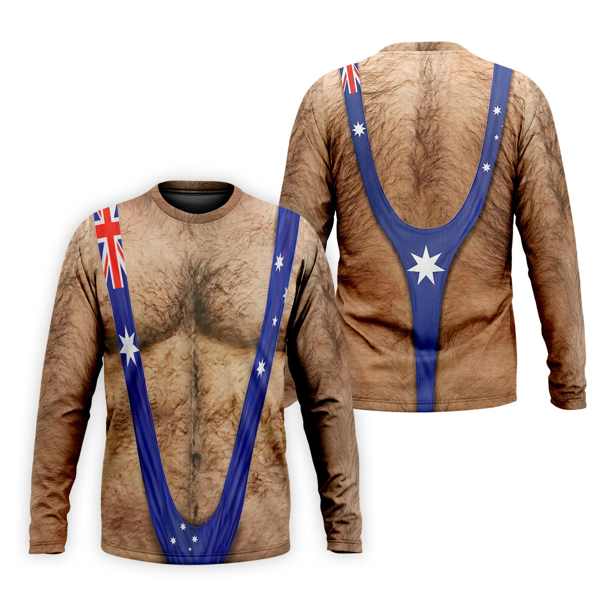 Australia Flag Print Fun Golf Shirt, Men's Golf Top, Polo Shirts For Men, Golf Shirts For Men