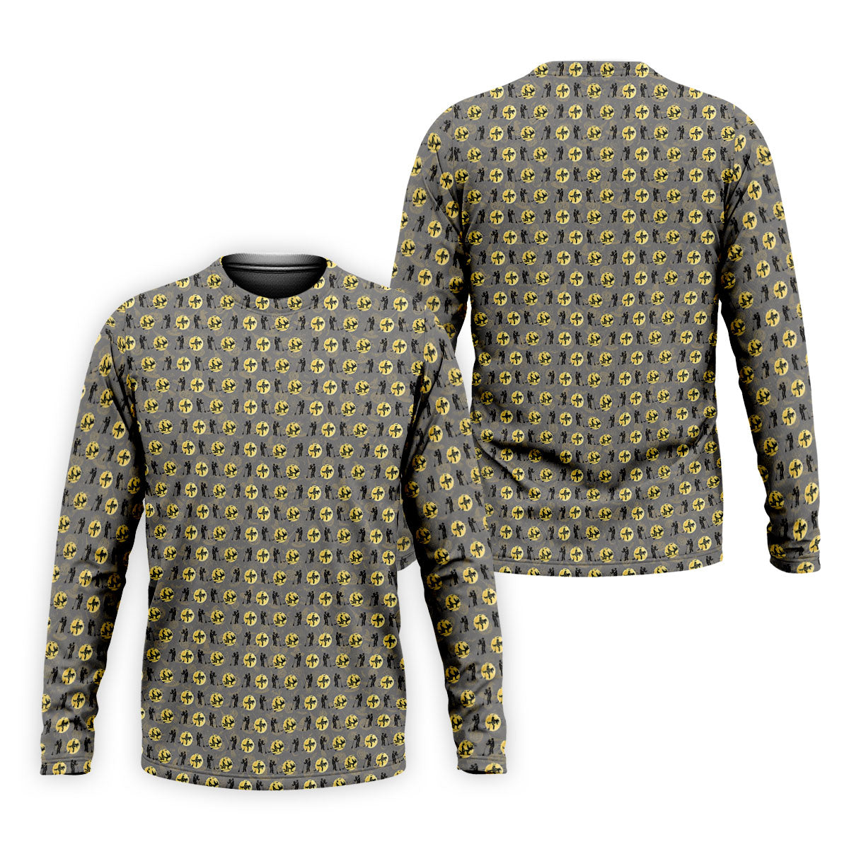 Halloween Horror Character Golf Pattern Polo Shirt, Men's Golf Shirt, Mens Golf Apparel