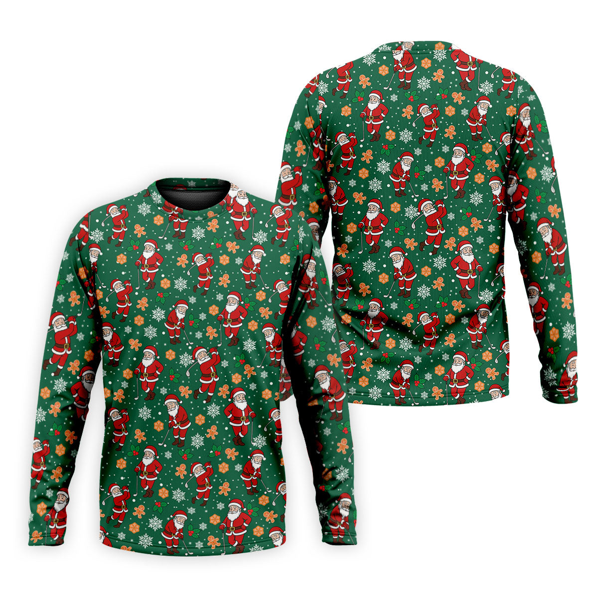 Golfing Santa Fun Golf Shirts For Men, Christmas Golf Shirt, Polo Shirts For Men, Golf Gift For Men