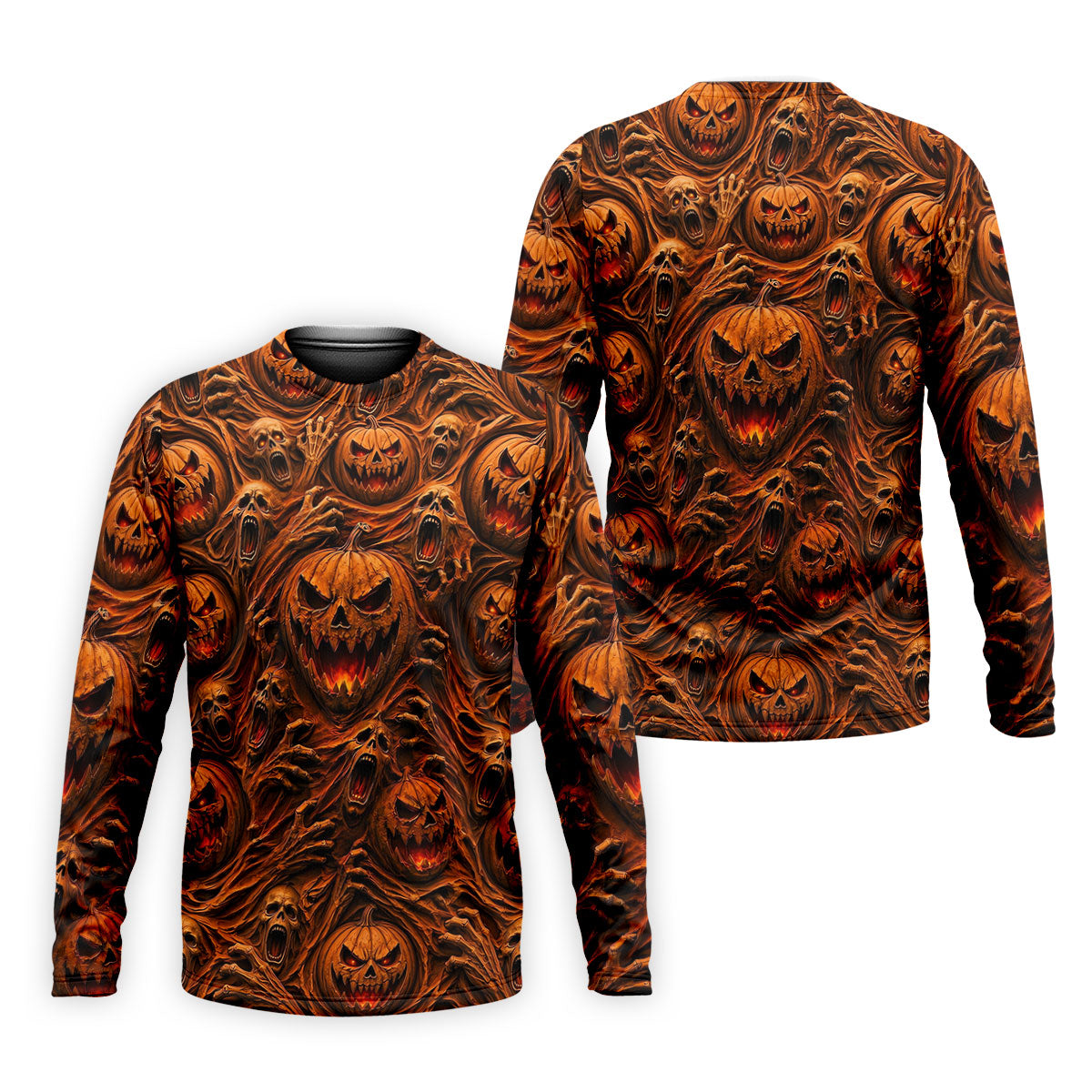 Halloween Evil Pumpkin Ghost Horror Character Polo Shirt, Golf Polo, Mens Golf Shirts