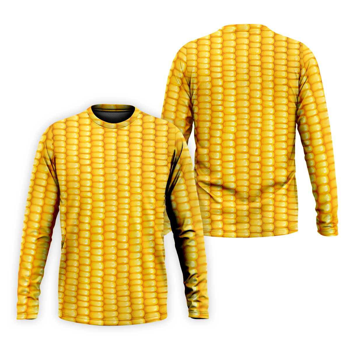 Realistic Sweet Corn Cob Print Design Hawaiian Golf Shirt, Golf Shirts For Men, Polo Shirts For Men