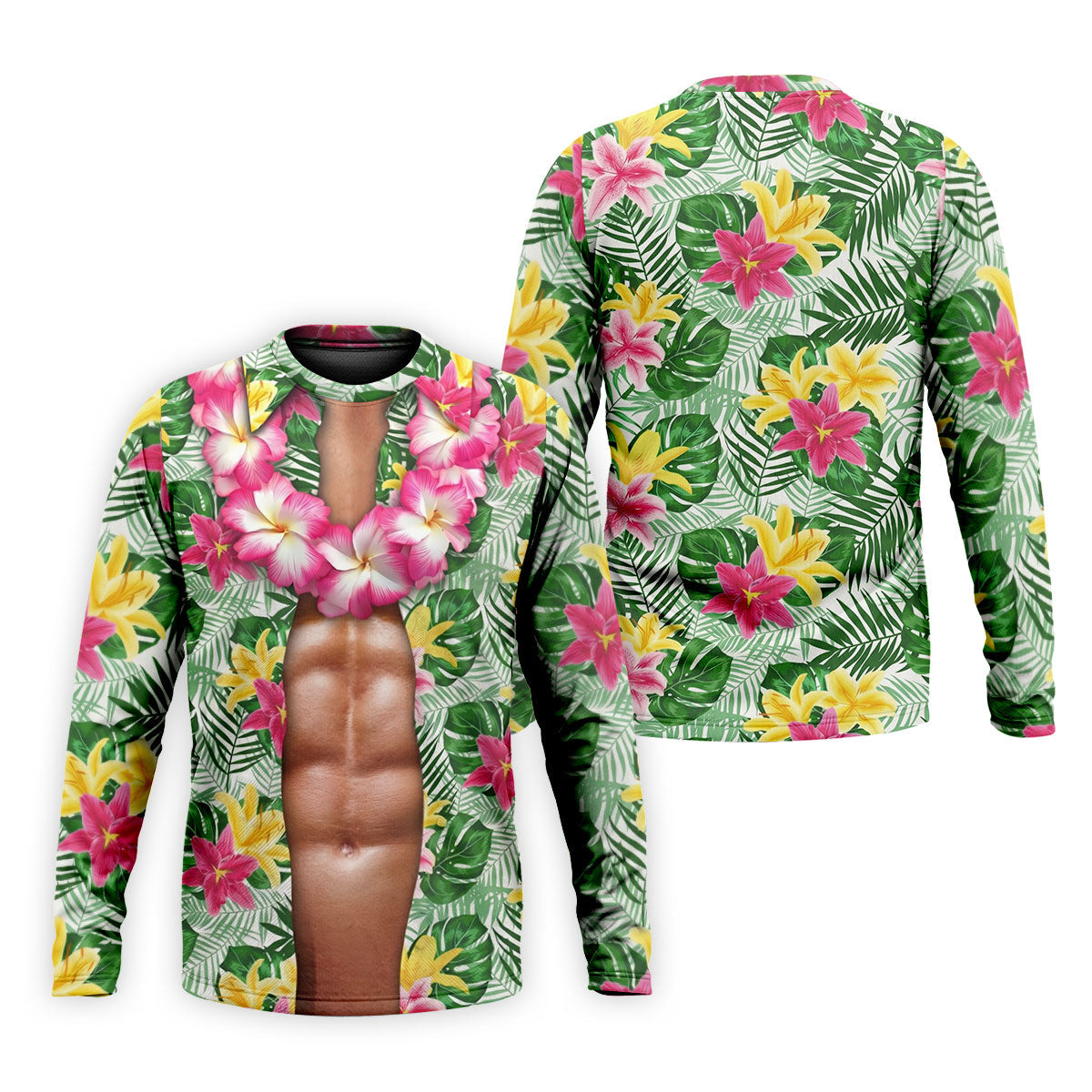 Muscle Costume Hawaiian Golf Shirt, Men's Funny Golf Shirts, Polo Shirts For Men