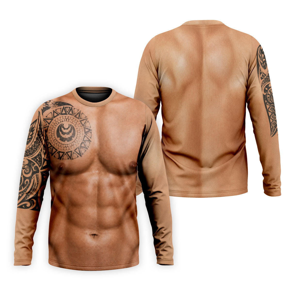 Funny Muscle Body Tattoo Print Golf Shirt, Funny Golf Shirt, Men's Golf Shirt, Polo Shirts For Men