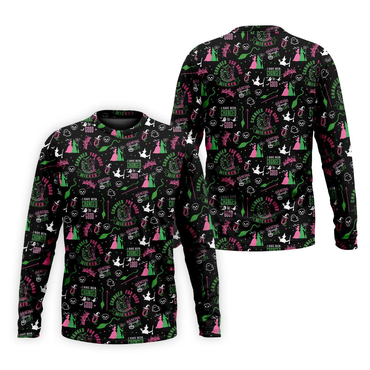 Changed For Good Wicked Witch Halloween Golf Shirt, Horror Character Shirt, Mens Golf Polo