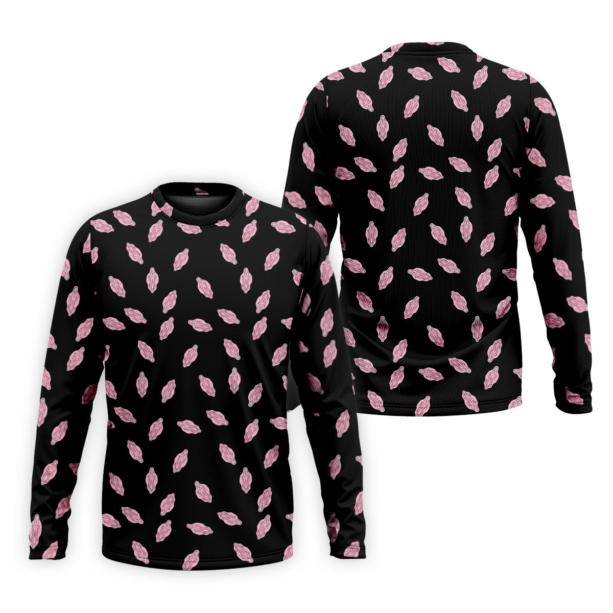 Funny Pink Adult Humor Pattern Polo Shirt, Mens Golf Polo, Golf Polo Shirts For Men