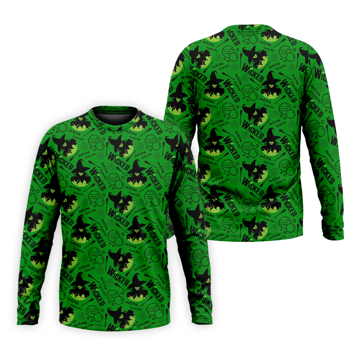Green Witch Bubble Pattern Halloween Polo Shirt, Polo Shirts For Men, Men's Golf Shirt