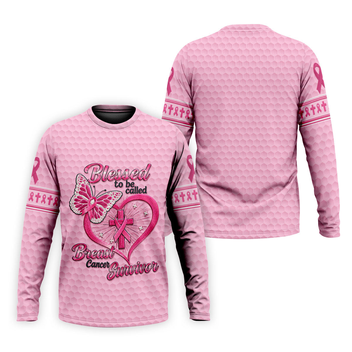 Blessed To Be Called Breast Cancer Survivor Golf Shirt, Mens Golf Polo, Golf Shirts For Men