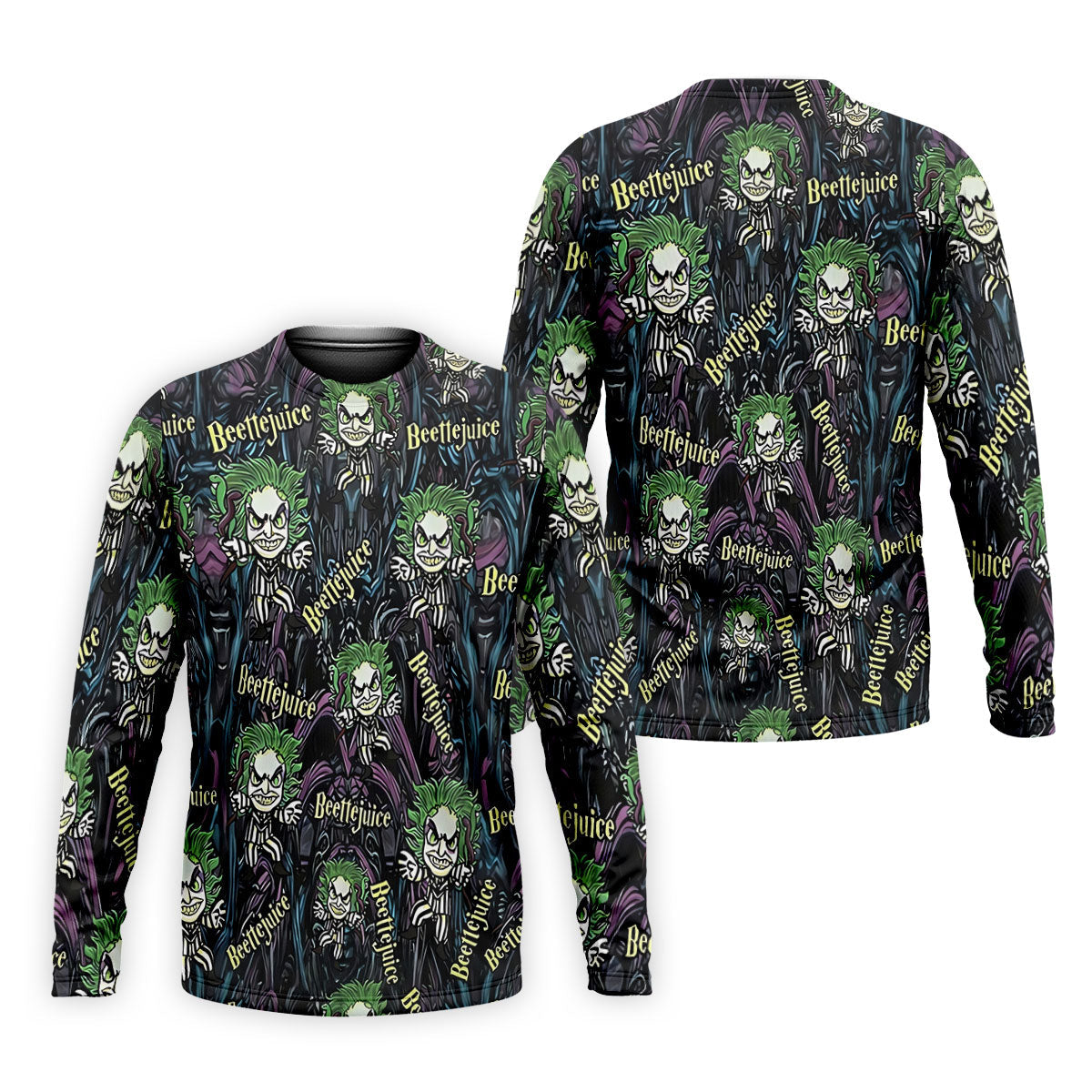Halloween Horror Character Cartoon Hawaiian Golf Shirt, Men's Golf Shirt, Printed Golf Polo Shirt