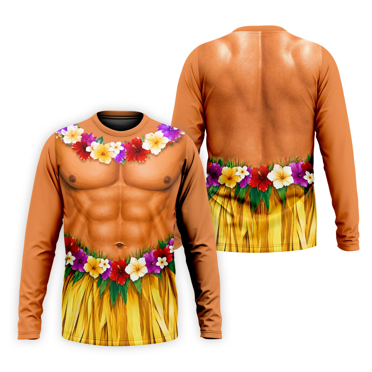 Funny Beach Body Golf Shirt, Hawaiian Luau Men's Golf Polo, Polo Shirts For Men