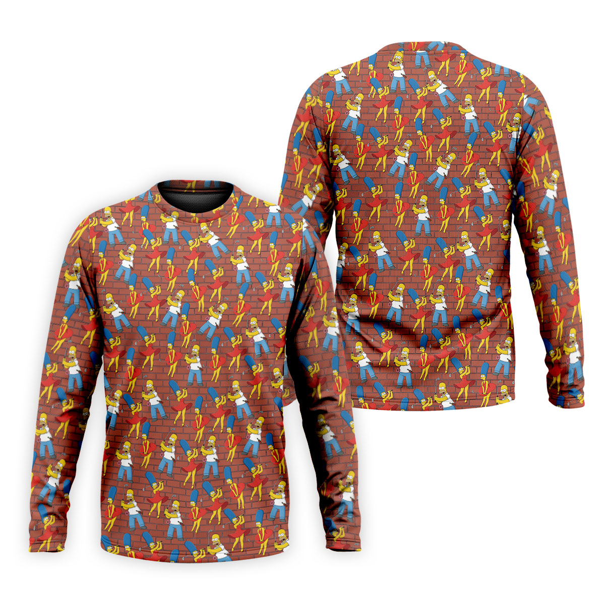 Funny Cartoon Couple Pattern Golf Polo Shirt, Mens Golf Shirts, Golf Polo Shirts For Men