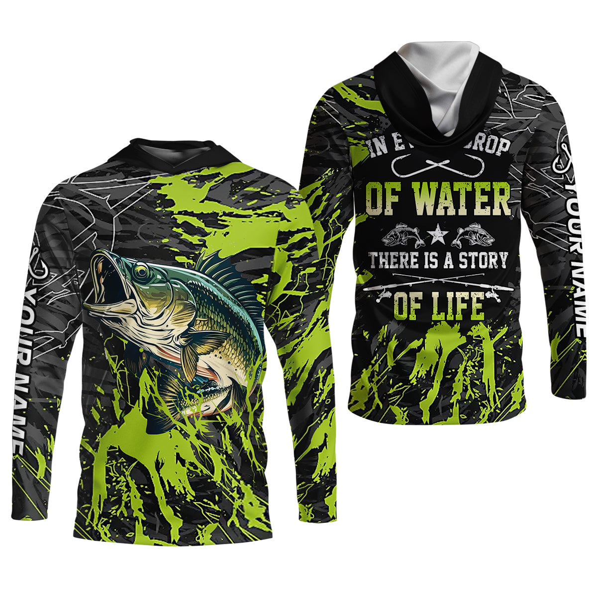 In Every Drop Of Water There Is A Story Of Life Funny Fishing Shirt, SPF Shirt For Men, Gift For Fisherman