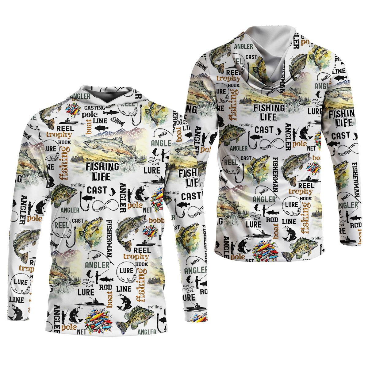 Fishing Life Fishing UPF Shirts, Funny Fishing Shirt, Gift For Fisherman, Fishing Shirts For Men