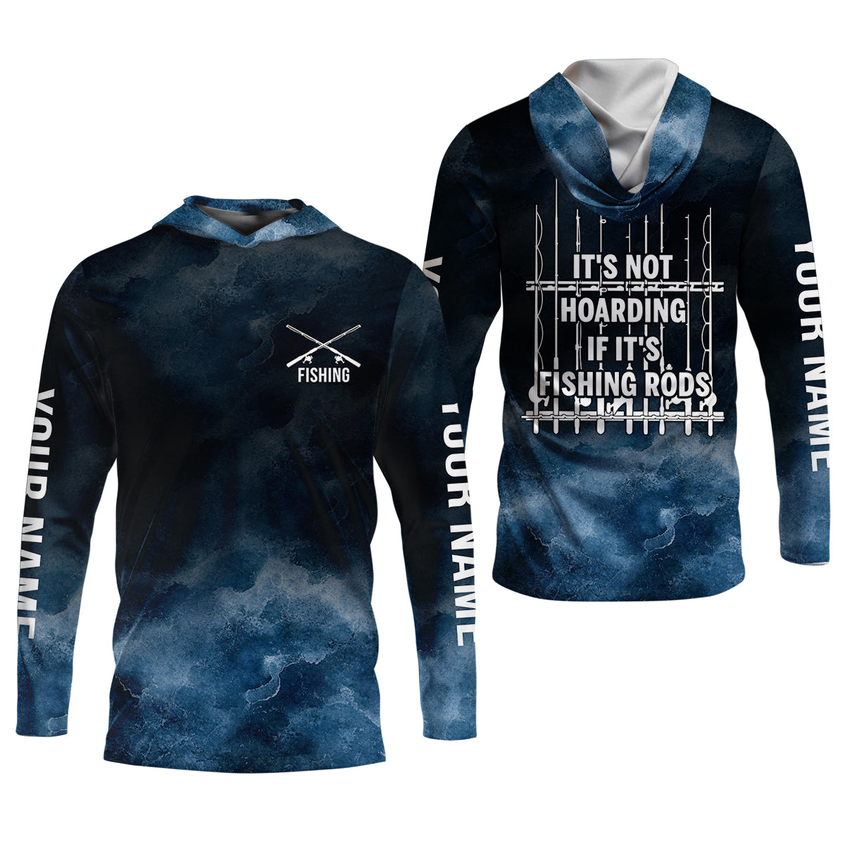 It's Not Hoarding If It's Fishing Rods Funny Fishing Shirt, Fishing UPF Shirts, Fishing Shirts For Men
