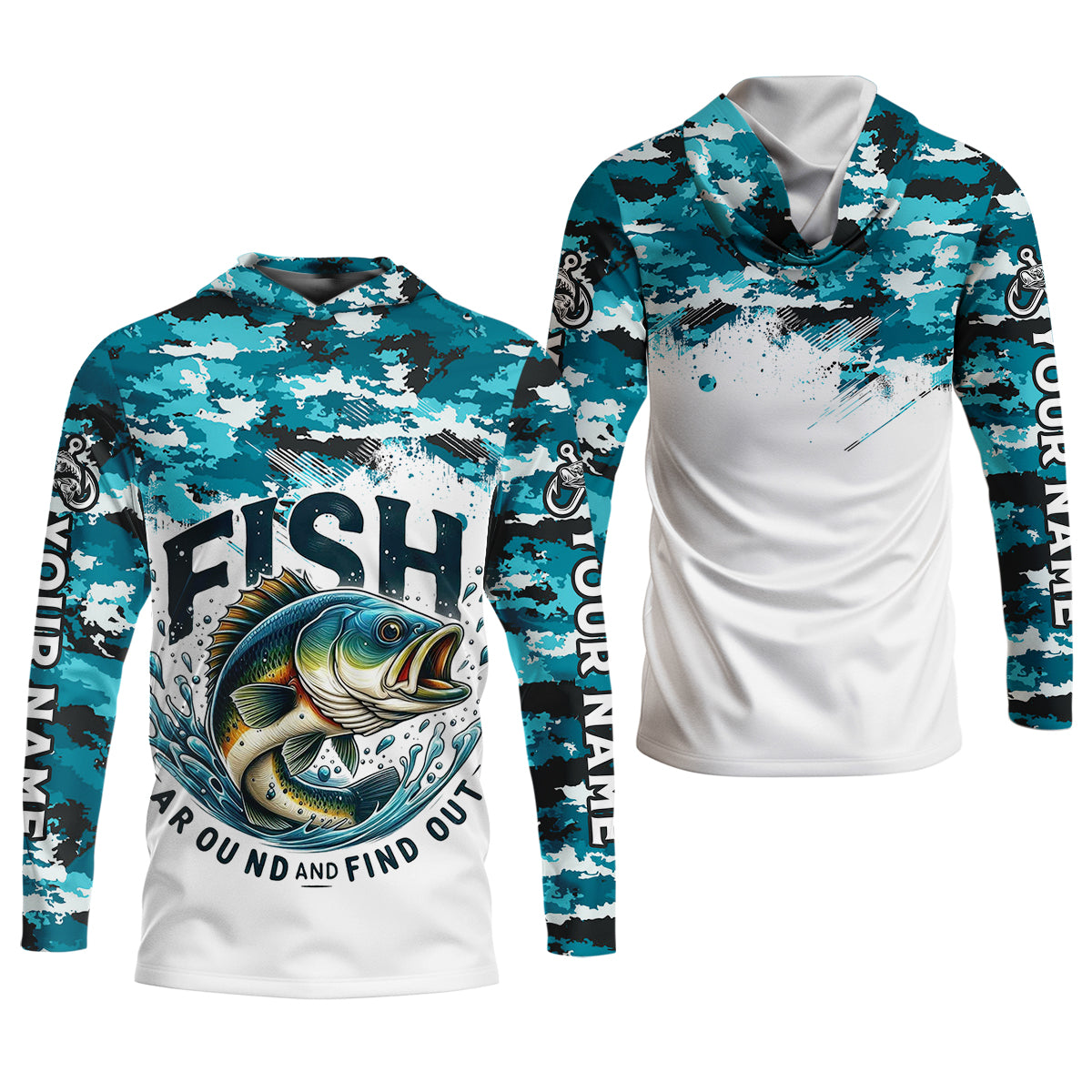 Fish Around And Find Out Bass Fishing Shirt, Long Sleeve Sun Shirt, Women SPF Shirt, Funny Fishing Shirt