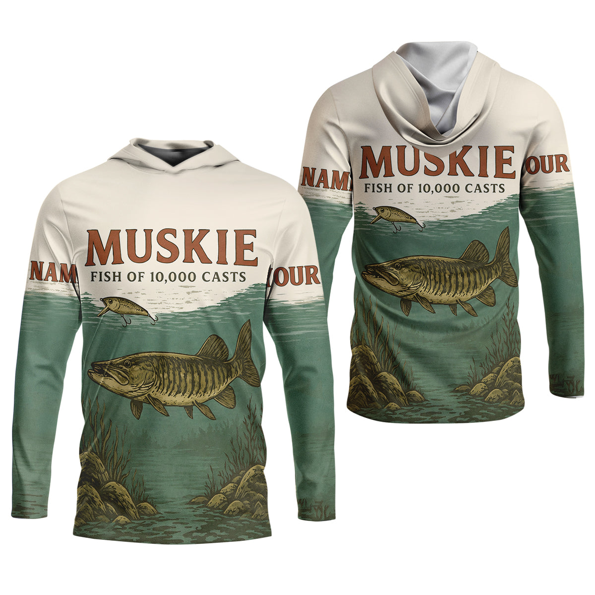 Muskie Fish Of 10000 Casts Vintage Fishing Shirt, Fishing UPF Shirts, Fishing Shirts For Men