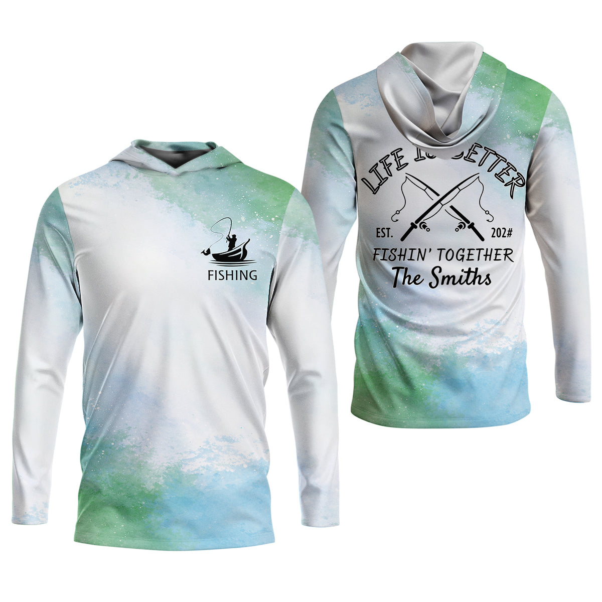 Life Is Better Fishing Together Personalized Fishing Shirt, Fishing UPF Shirts, Fishing Shirt For Women
