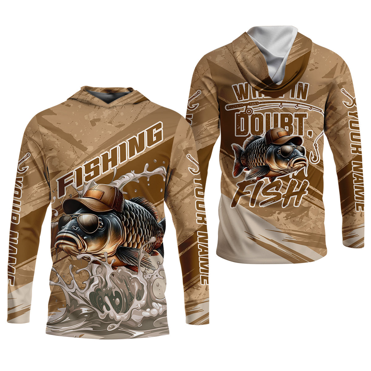 When In Doubt Fish Funny Fishing Shirt, SPF Shirt For Men, Gift For Fisherman, Largemouth Bass Fishing