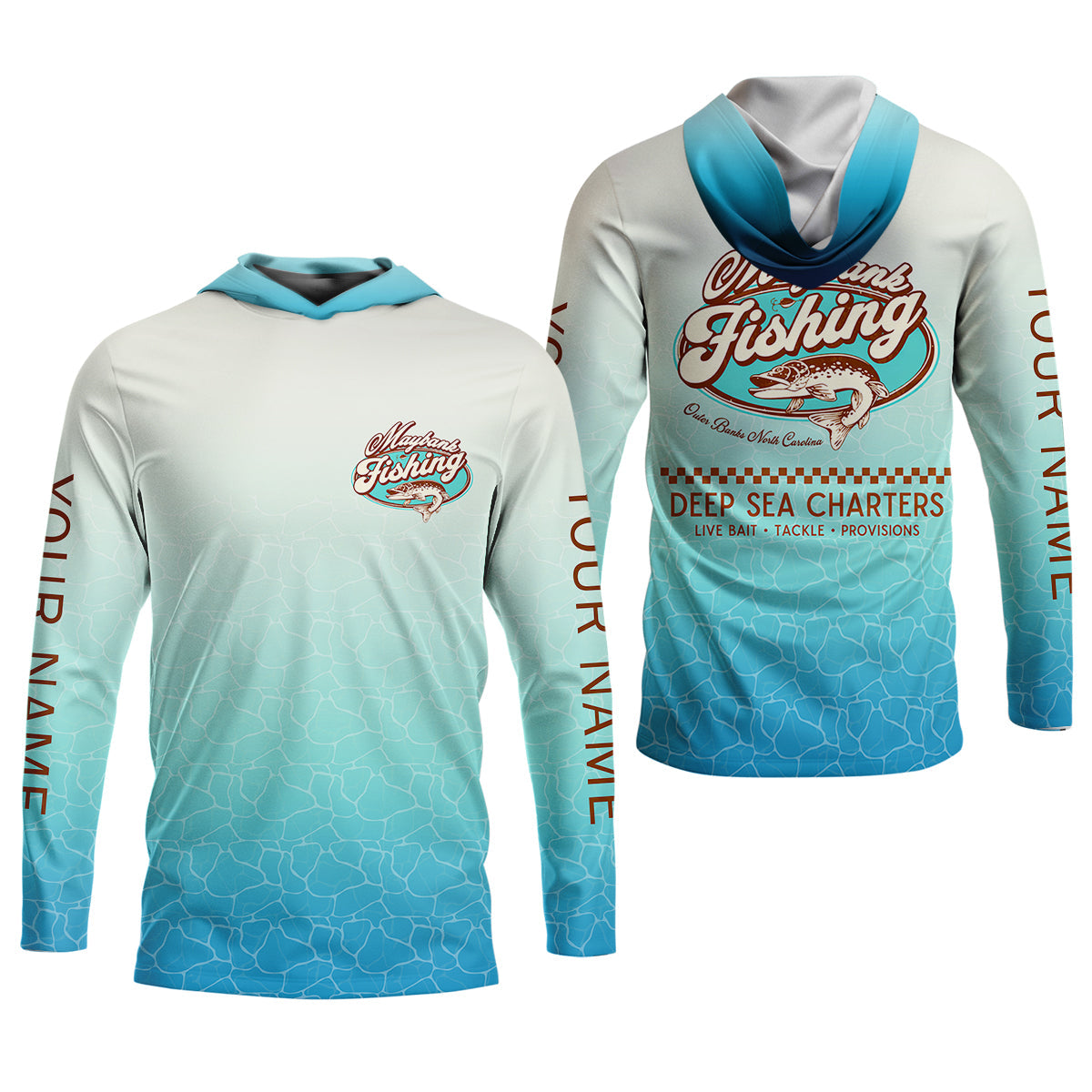 Maybank Fishing Deep Sea Charters Funny Fishing Shirt, Fishing UPF Shirts, Women Fishing Shirt