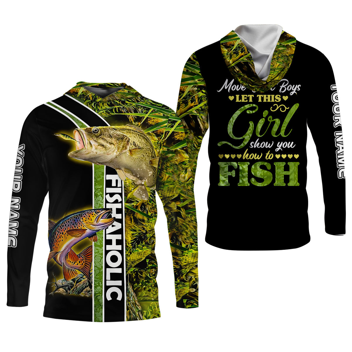 Let This Girl Show You How To Fish Funny Fishing Shirt, Fishing UPF Shirts, Fishing Shirt For Women