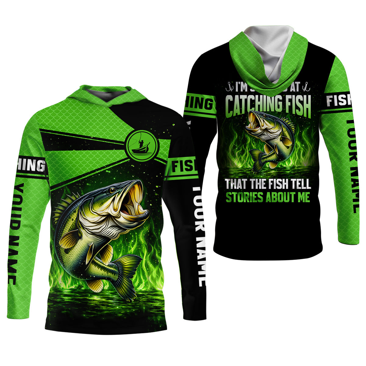 I’m So Good At Catching Fish That The Fish Tell Stories About Me Fishing UPF Shirt, Funny Fishing Shirt, Fishing Shirt For Men