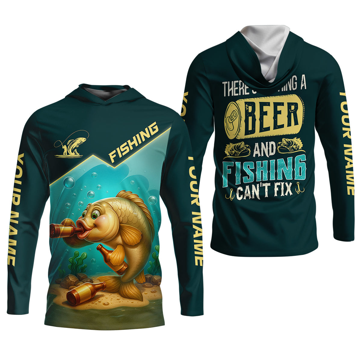 There's Nothing A Beer And Fishing Can't Fix Women SPF Shirt, Fishing Shirt For Women