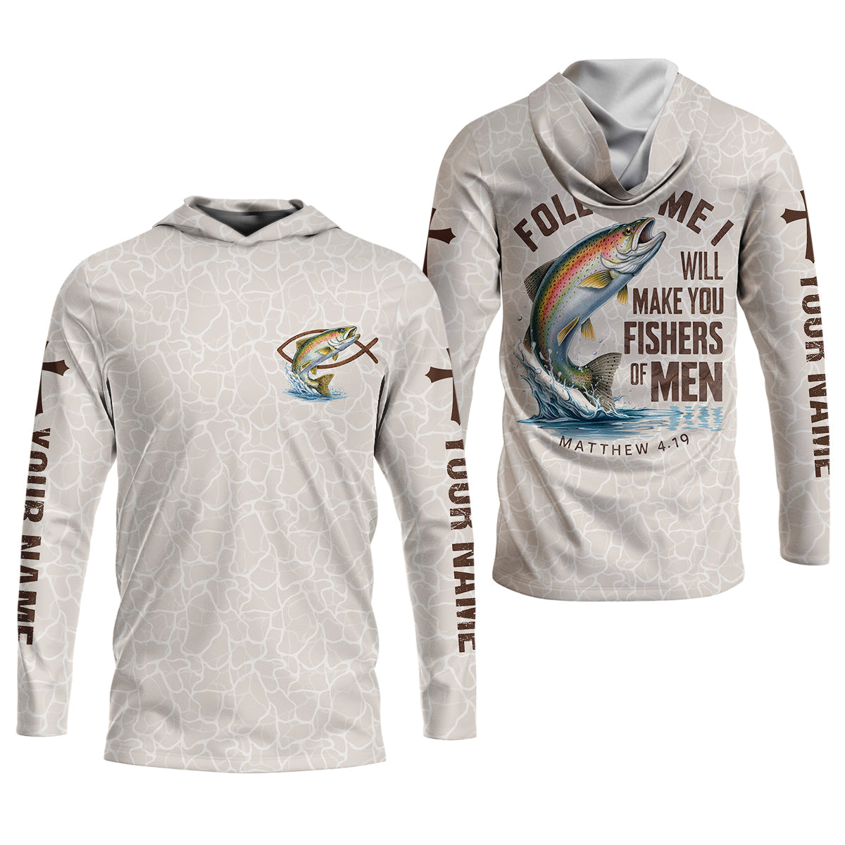 Follow Me I Will Make You Fishers Of Men Shirt, Personalized Christian Fishing Long Sleeve For Men