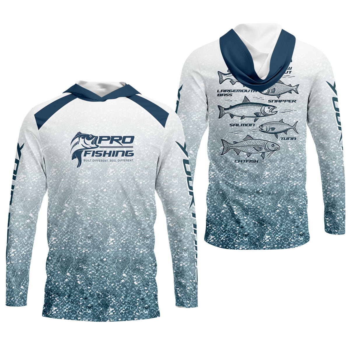 Pro Fishing Shirt for Men, Long Sleeve UPF Performance Fishing Shirt, Bass Angler Shirt