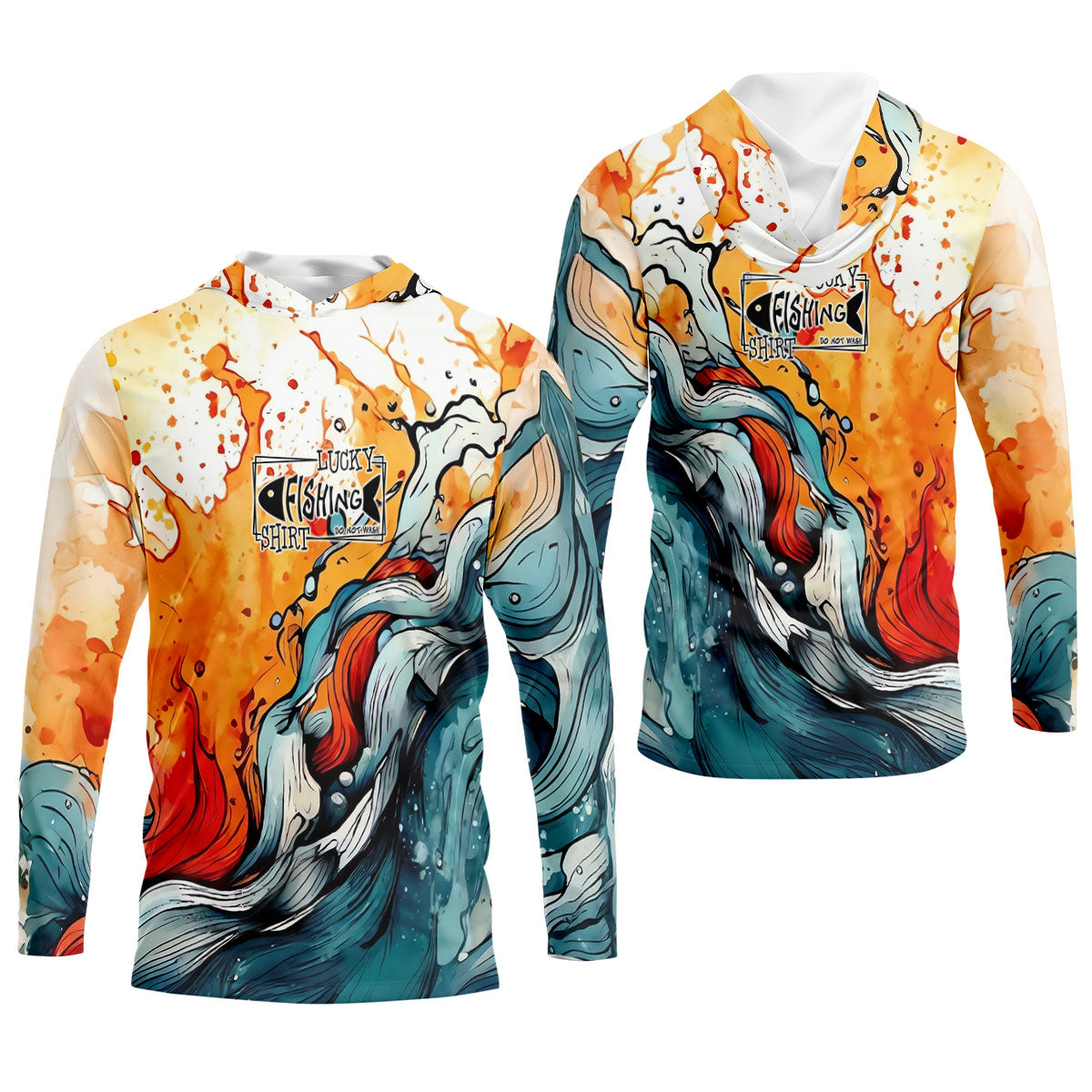 Lucky Fishing Shirt Do Not Wash Great Wave Art Fishing UPF Shirts, Funny Fishing Shirt, Fishing Shirts For Men