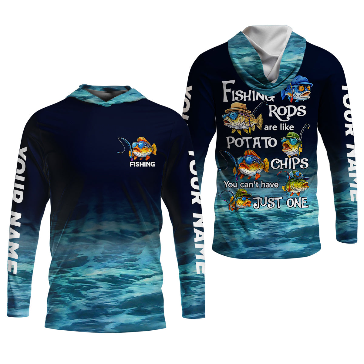 Fishing Rods Are Like Potato Chips Funny Fishing Shirt, Women SPF Shirt, Fishing Shirt For Women