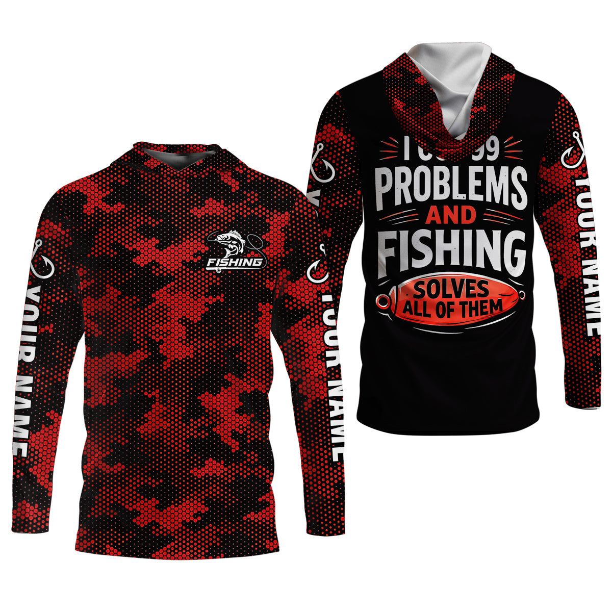 I Got 99 Problems Shirt, Personalized Fishing Shirt, Funny Fishing Shirts For Men, Father's Day Fishing Gift