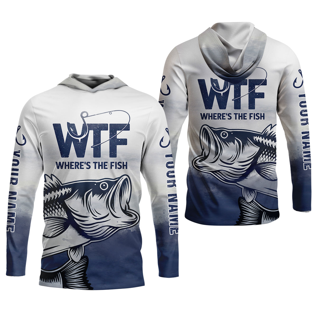 Where's The Fish Funny Fishing Shirt, Funny Quote Fishing UPF Shirts, Fishing Shirts For Men