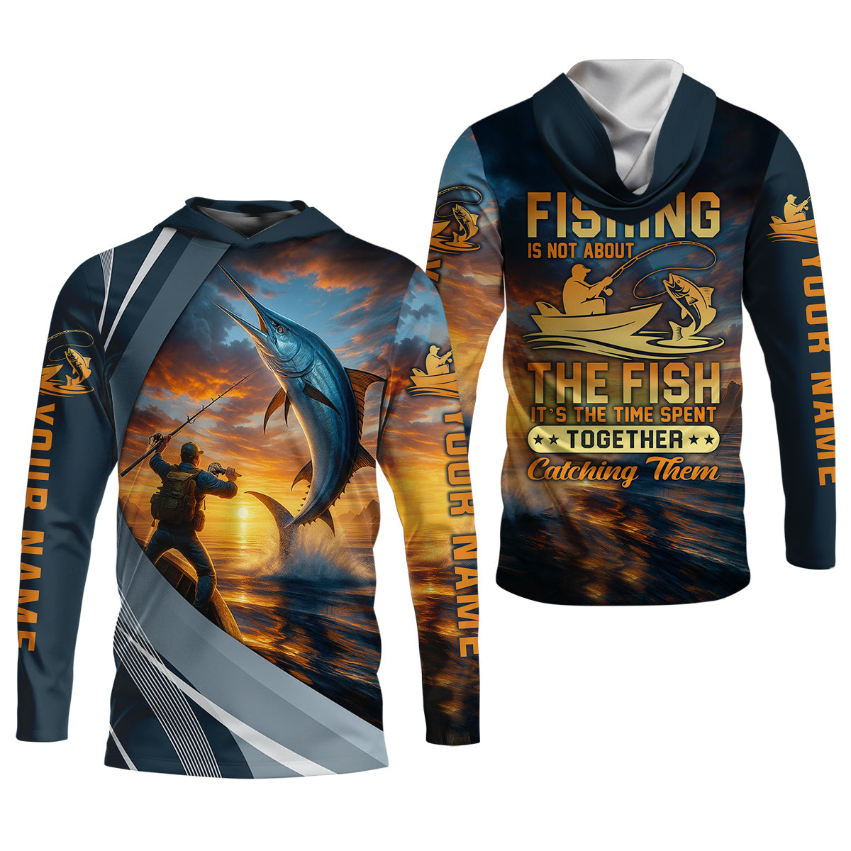 Fishing Is Not About The Fish Fishing UPF Shirts, Tournament Fishing Shirts, Men's Fishing Shirt