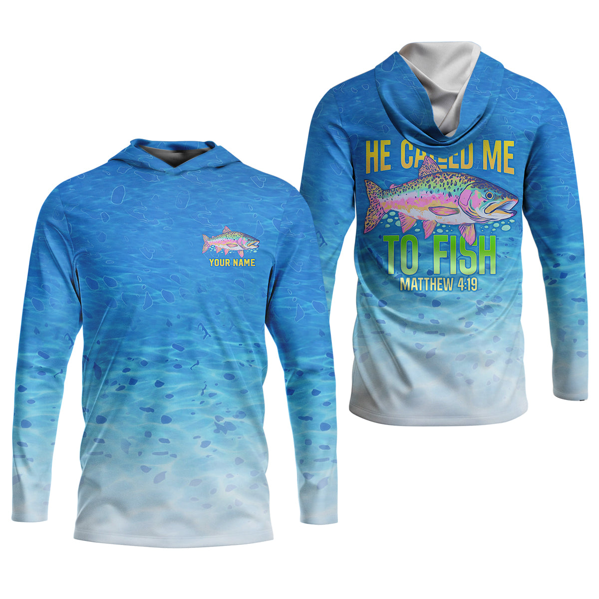He Called Me To Fish Christian Fishing Shirt, Fishing UPF Shirts, Fisherman Gift For Men