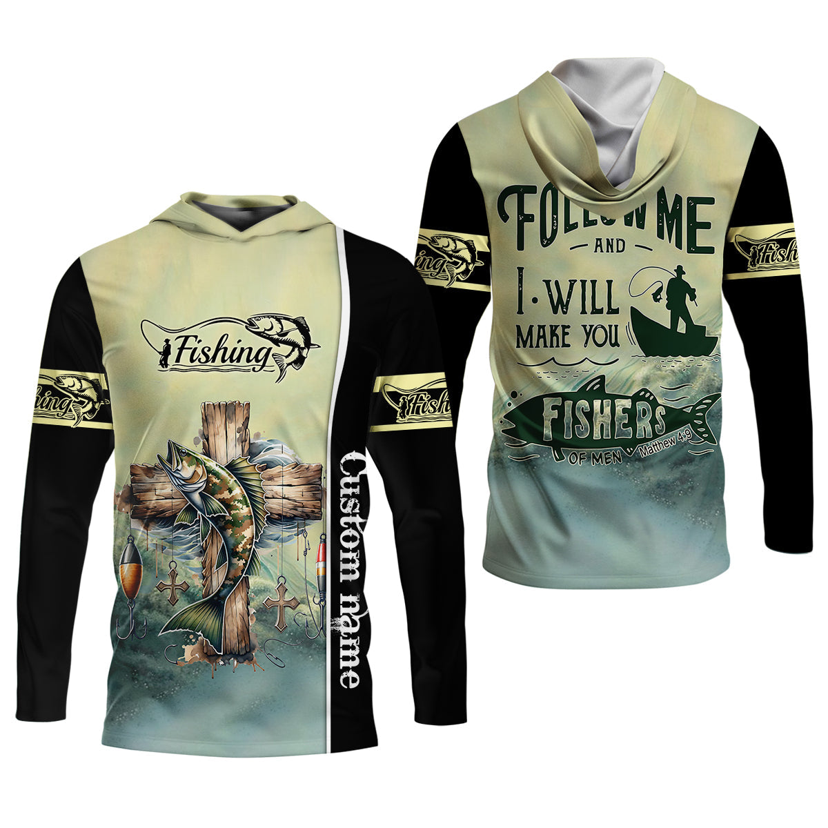 And I Will Make You Fishers Of Men Christian Fishing SPF Shirt For Men, Gift For Fisherman