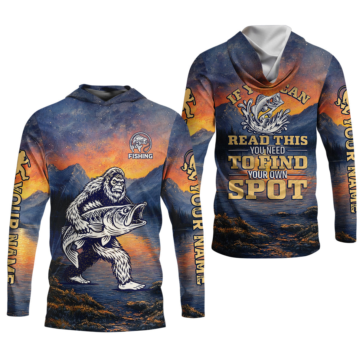 If You Can Read This – Find Your Own Fishing Spot Shirt, Fishing UPF Shirts, Funny Fishing Shirt