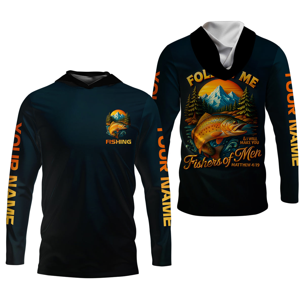 I Will Make You Fishers Of Men Fishing UPF Shirts, Personalized Fishing Shirt For Women, Female Fishing Shirts