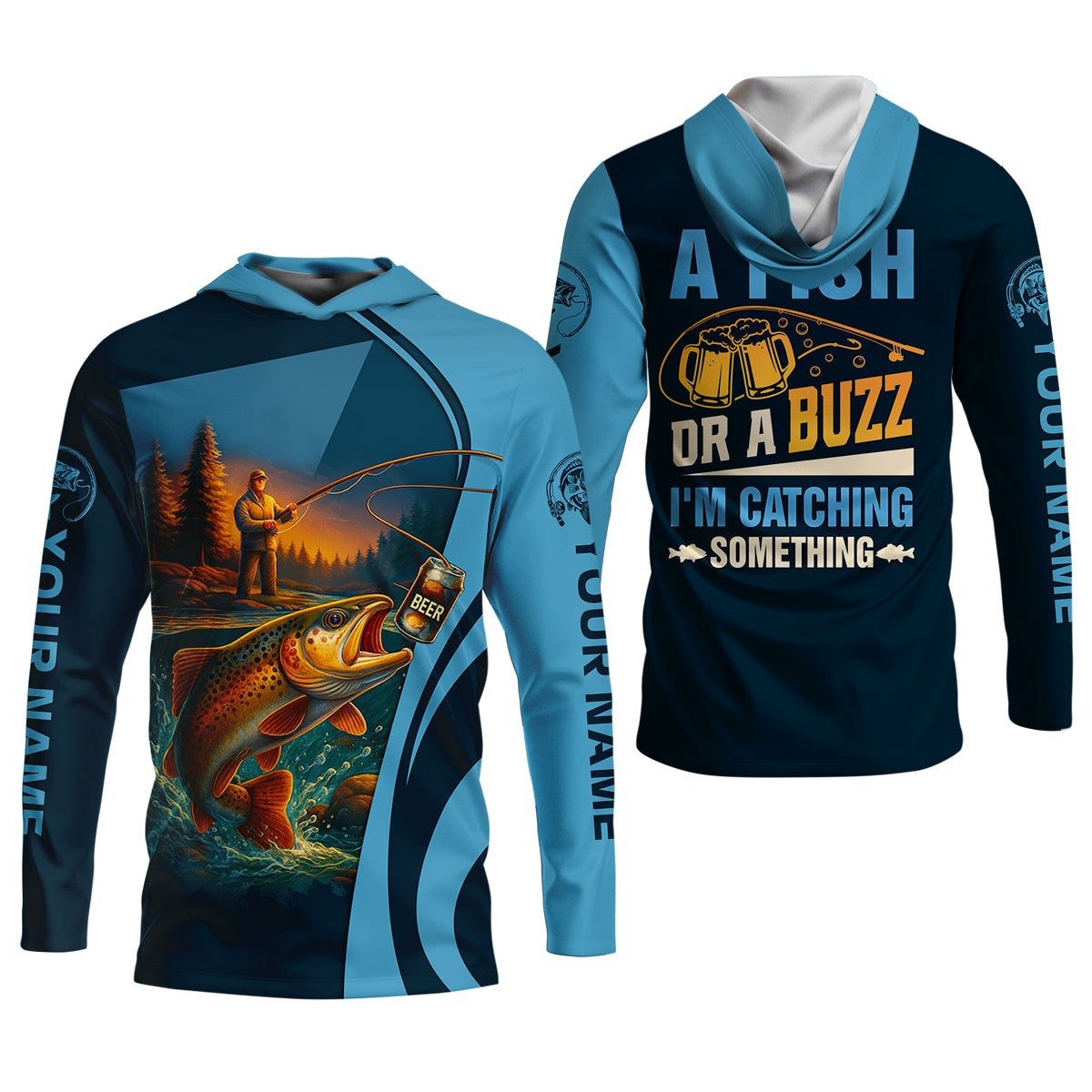 A Fish Or A Buzz I'm Catching Something Female Fishing Shirts, Women SPF Shirt, Fishing Shirt For Women