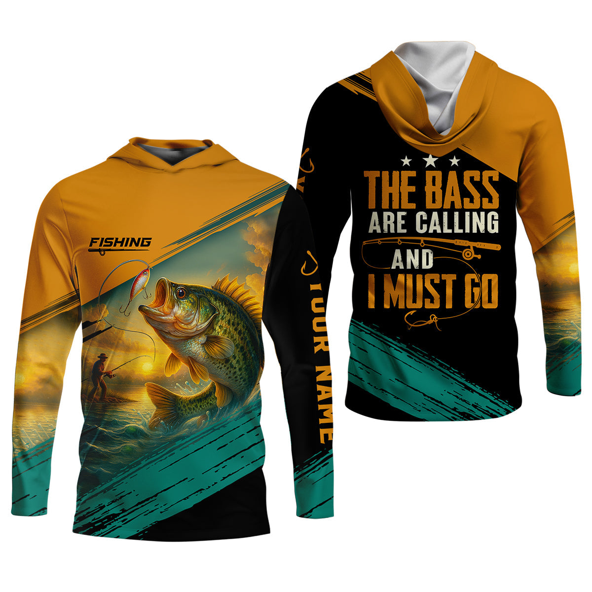 The Bass Are Calling And I Must Go SPF Shirt For Men, Gift For Fisherman, Largemouth Bass Fishing