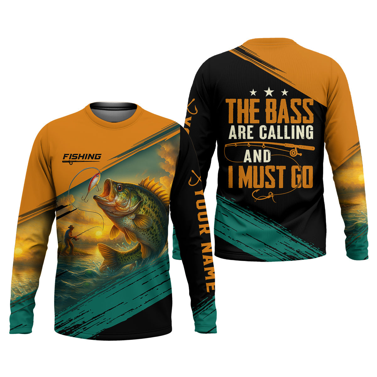 The Bass Are Calling And I Must Go SPF Shirt For Men, Gift For Fisherman, Largemouth Bass Fishing