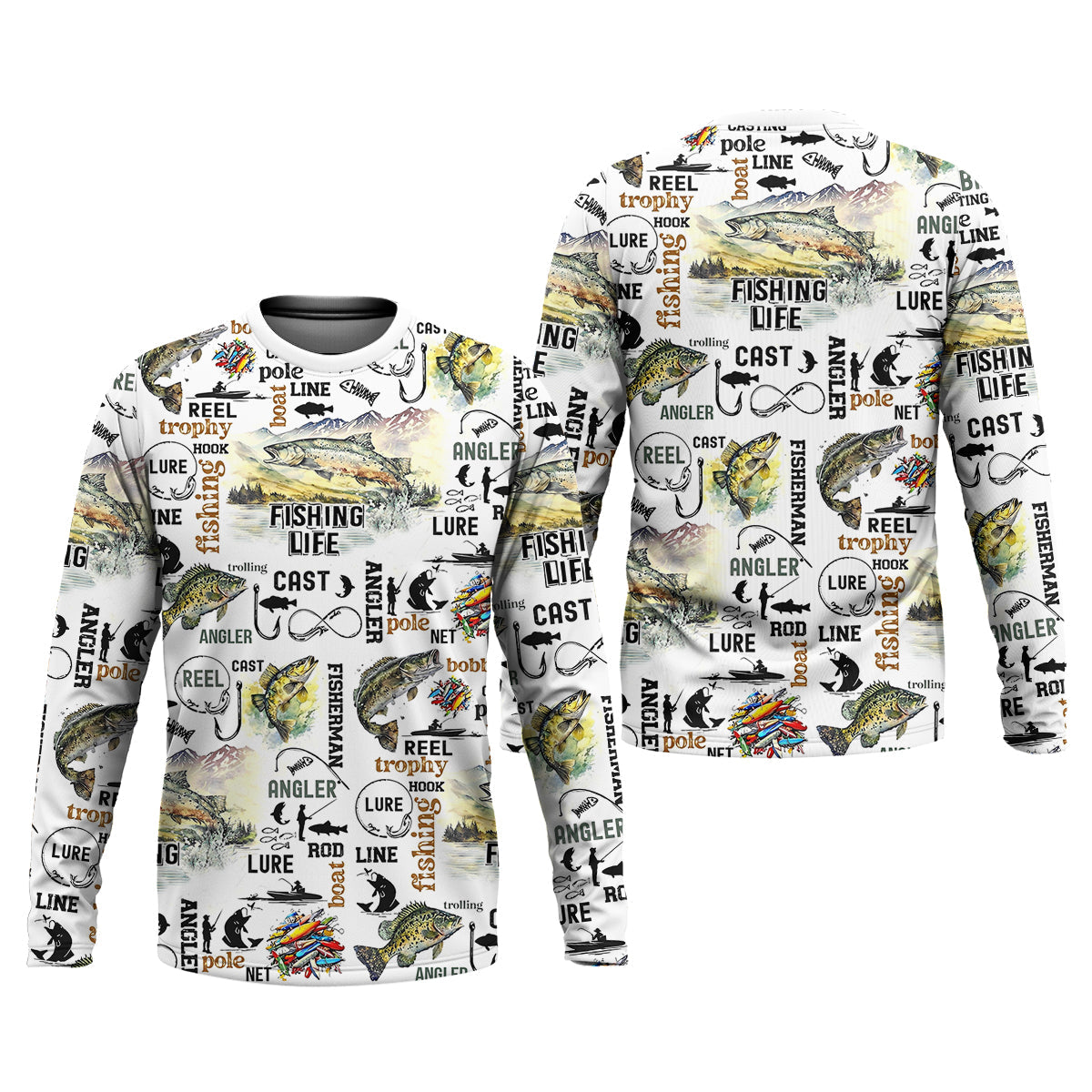 Fishing Life Fishing UPF Shirts, Funny Fishing Shirt, Gift For Fisherman, Fishing Shirts For Men