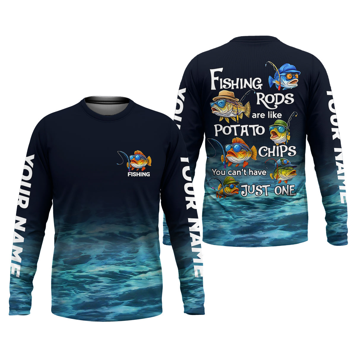 Fishing Rods Are Like Potato Chips Funny Fishing Shirt, SPF Shirt For Men, Gift For Fisherman