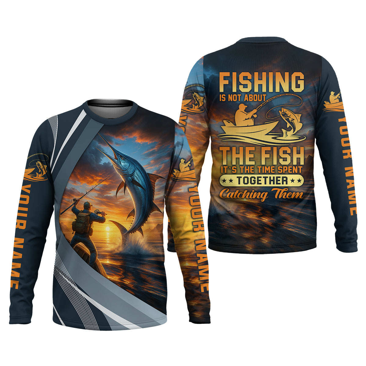 Fishing Is Not About The Fish Fishing UPF Shirts, Tournament Fishing Shirts, Men's Fishing Shirt