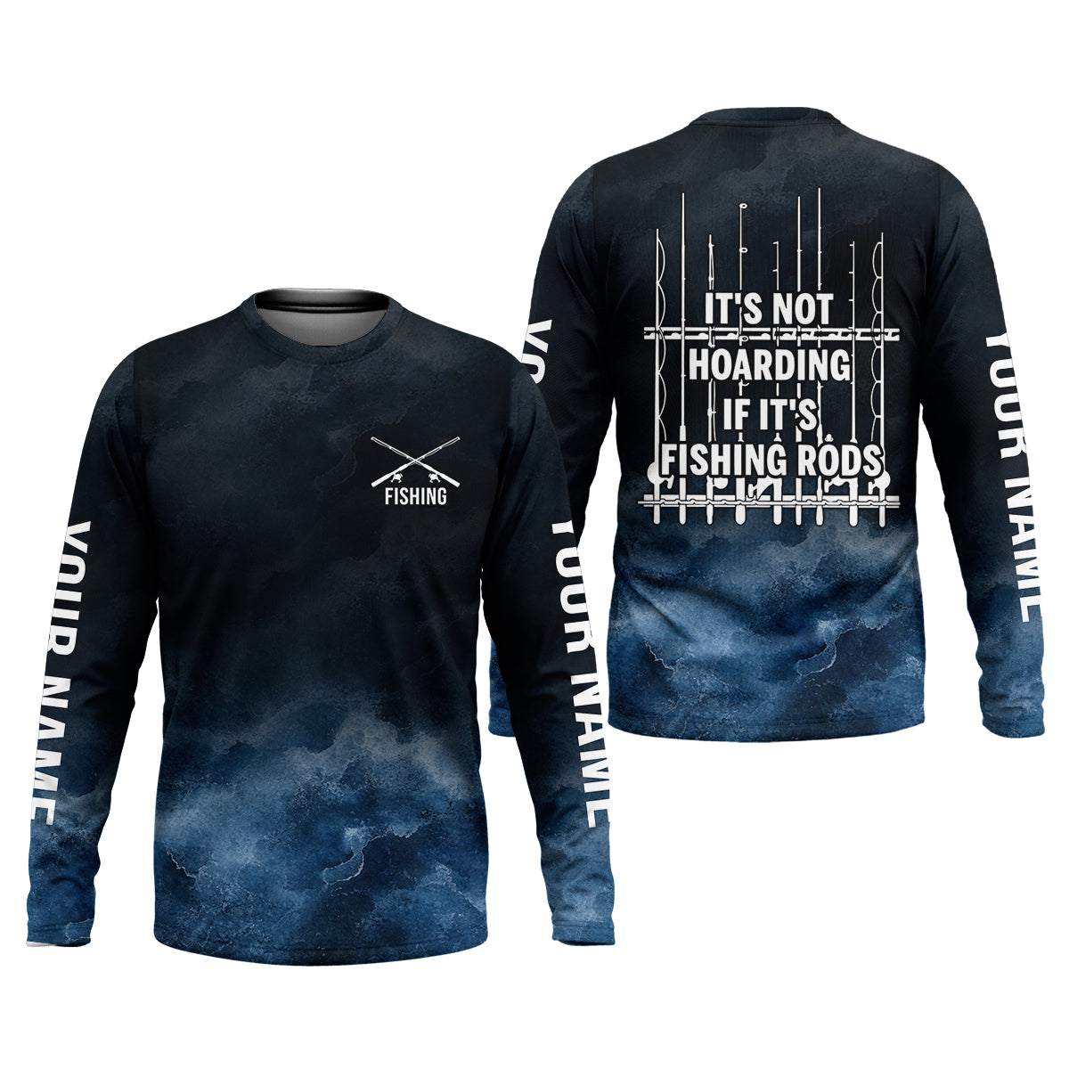 It's Not Hoarding If It's Fishing Rods Funny Fishing Shirt, Fishing UPF Shirts, Fishing Shirts For Men