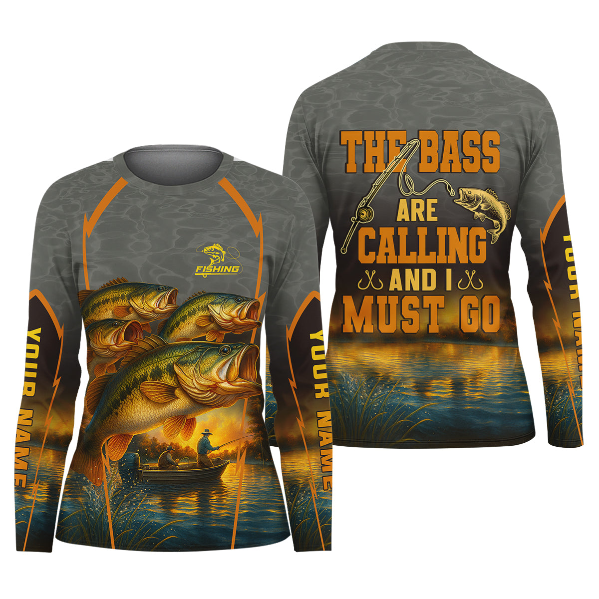 The Bass Are Calling And I Must Go Largemouth Bass Fishing Women SPF Shirt , Funny Fishing Shirt